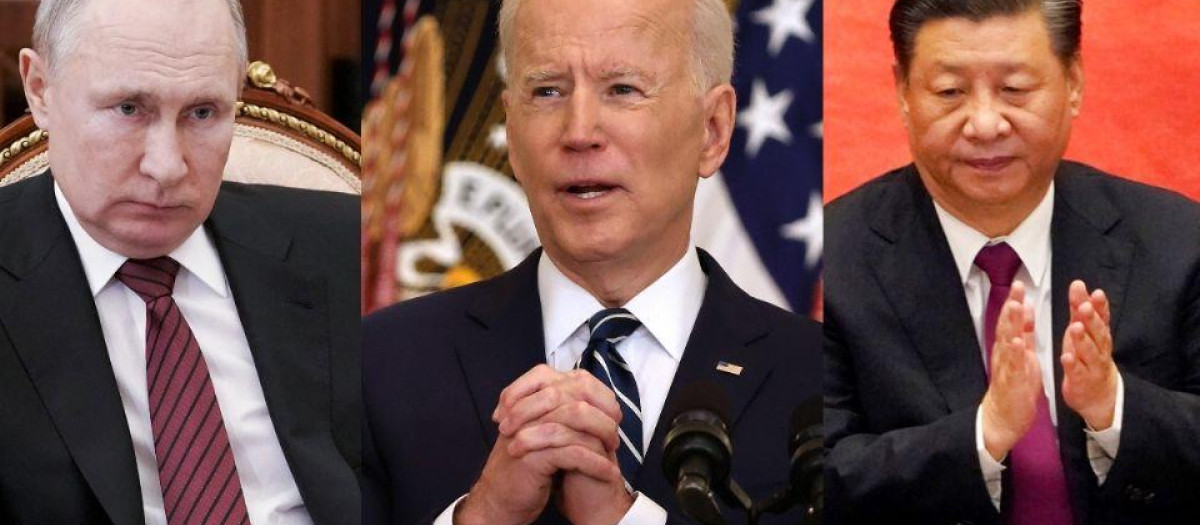 Vladimir Putin, Joe Biden y  Xi Jiping