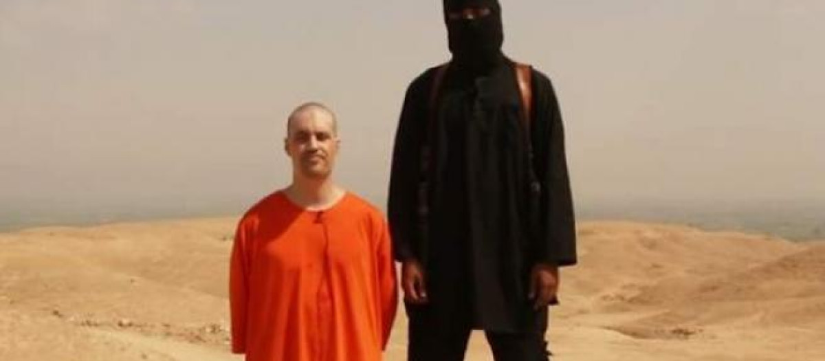 James Foley, instantes antes de ser ejecutado por el terrorista 'Jihadi John' en agosto de 2014
