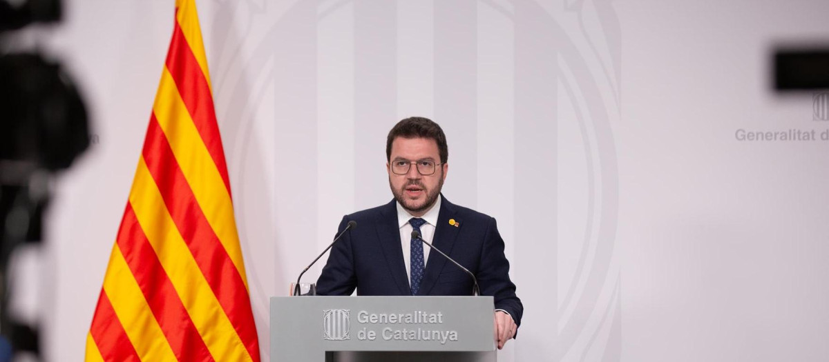 El president de la Generalitat, Pere Aragonès