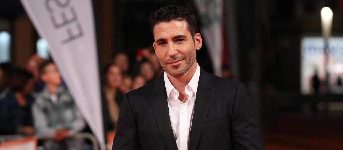 El actor Miguel Angel Silvestre, durante la premiere de la serie 'En el Corredor de la Muerte' en 2019