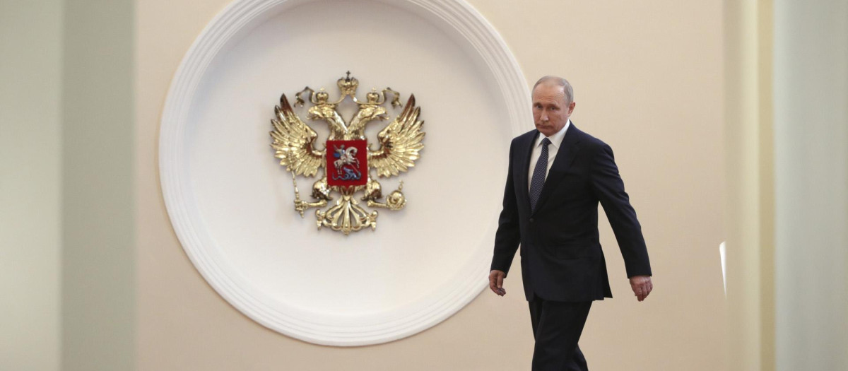 Putin, durante una ceremonia en Moscú en 2018