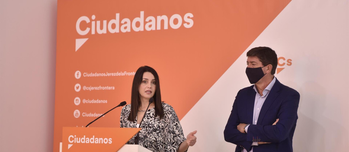 Inés Arrimadas y Juan Marín