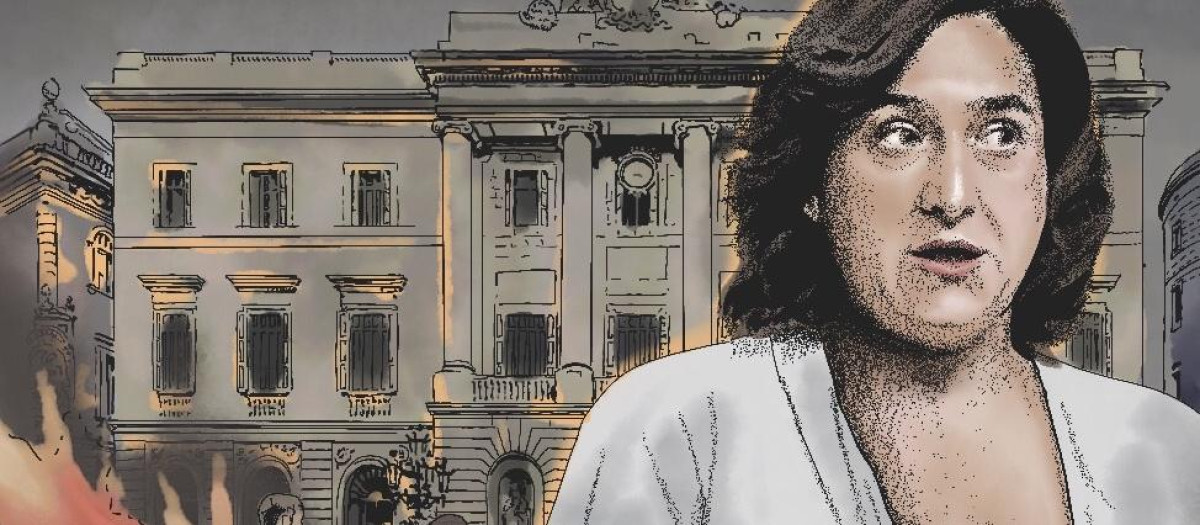 Ilustración-Ada Colau inseguridad Barcelona