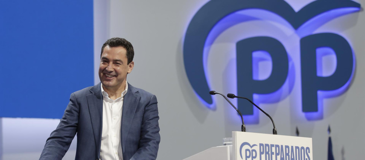 El presidente de la Junta de Andalucía, Juanma Moreno