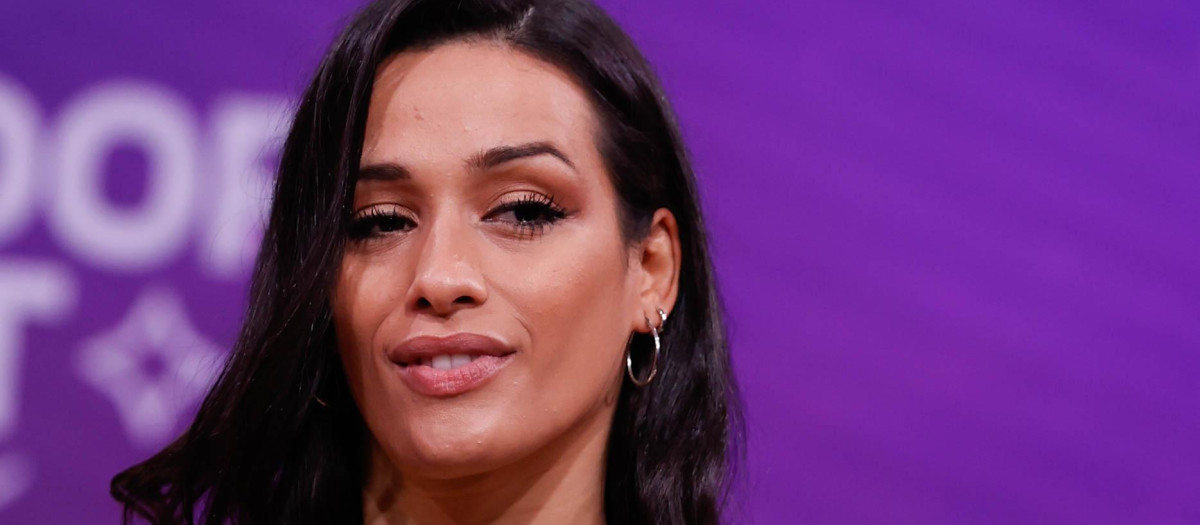 Chanel Terrero durante un evento de presentación del Benidorm Fest