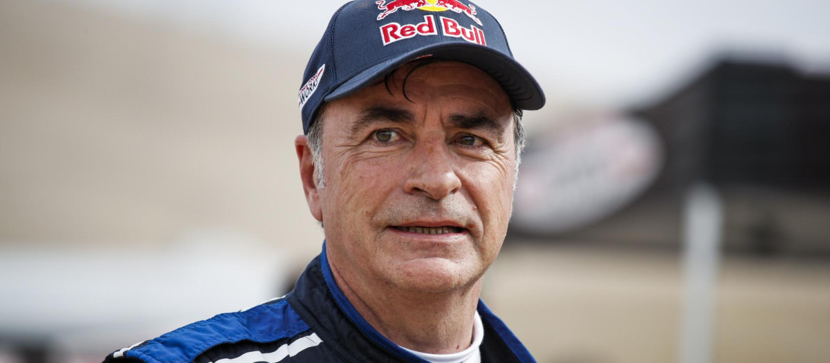 Carlos Sainz, durante el Dakar 2019