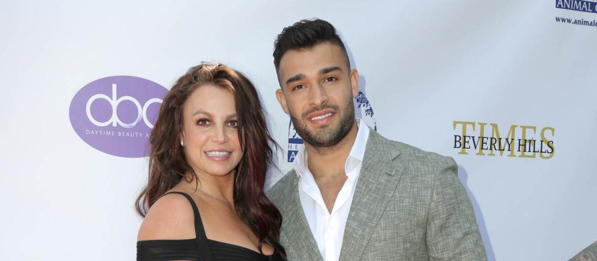 La cantante Britney Spears y Sam Asghari, en Los Ángeles