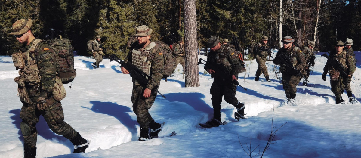 En las maniobras participaron unos 250 soldados españoles del Ejército de Tierra