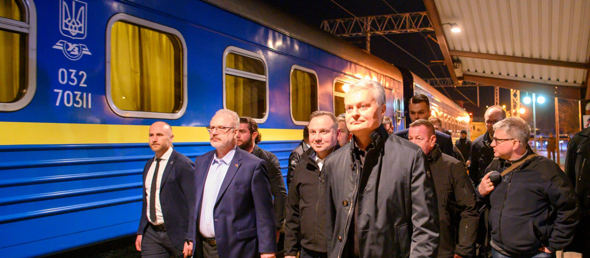 Presidentes Polonia y Rep. Bálticas en Ucrania