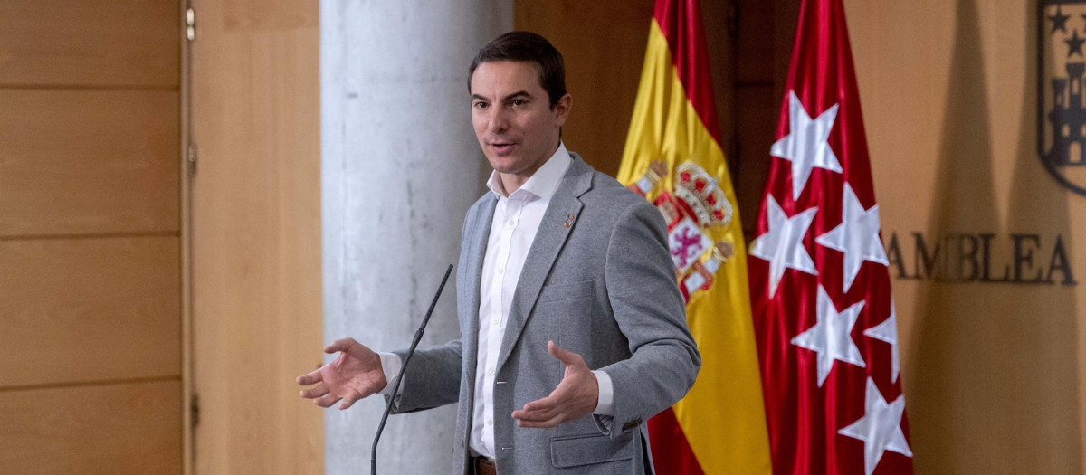 El secretario general del PSOE-M y portavoz socialista en la Asamblea, Juan Lobato