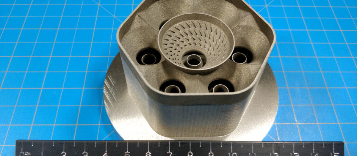 Imagen de una pieza impresa en 3D con el GRX-810