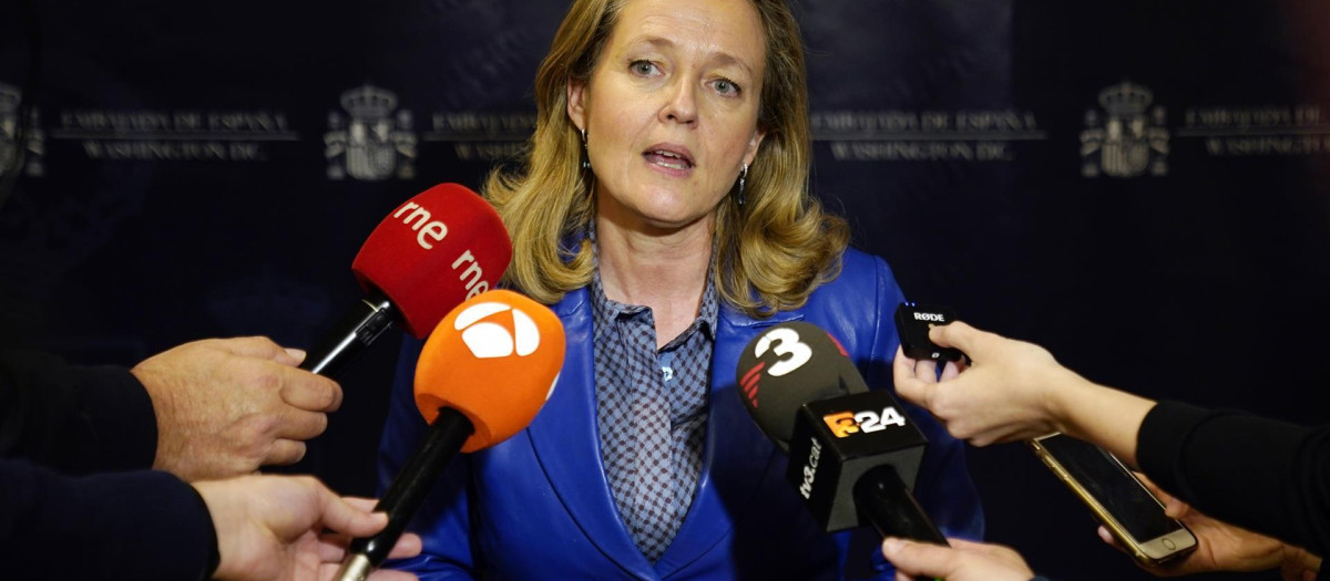 La ministra de Asuntos Económicos, Nadia Calviño.