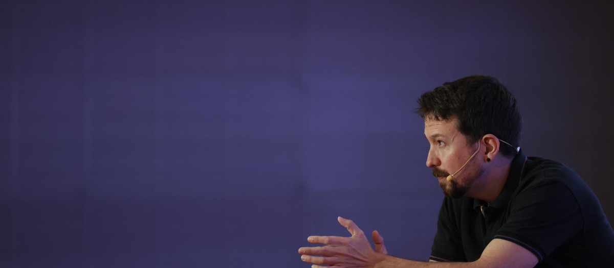 Pablo Iglesias durante la presentación de su libro