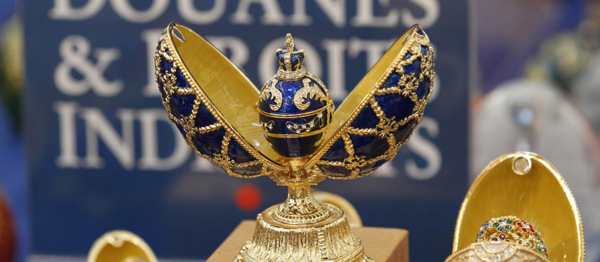 Uno de los exquisitos huevos de Fabergé