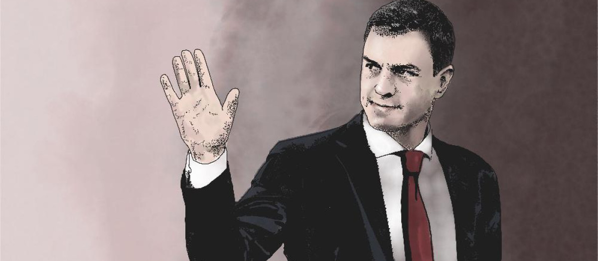Ilustración: Sánchez gafe PSOE Pedro sánchez