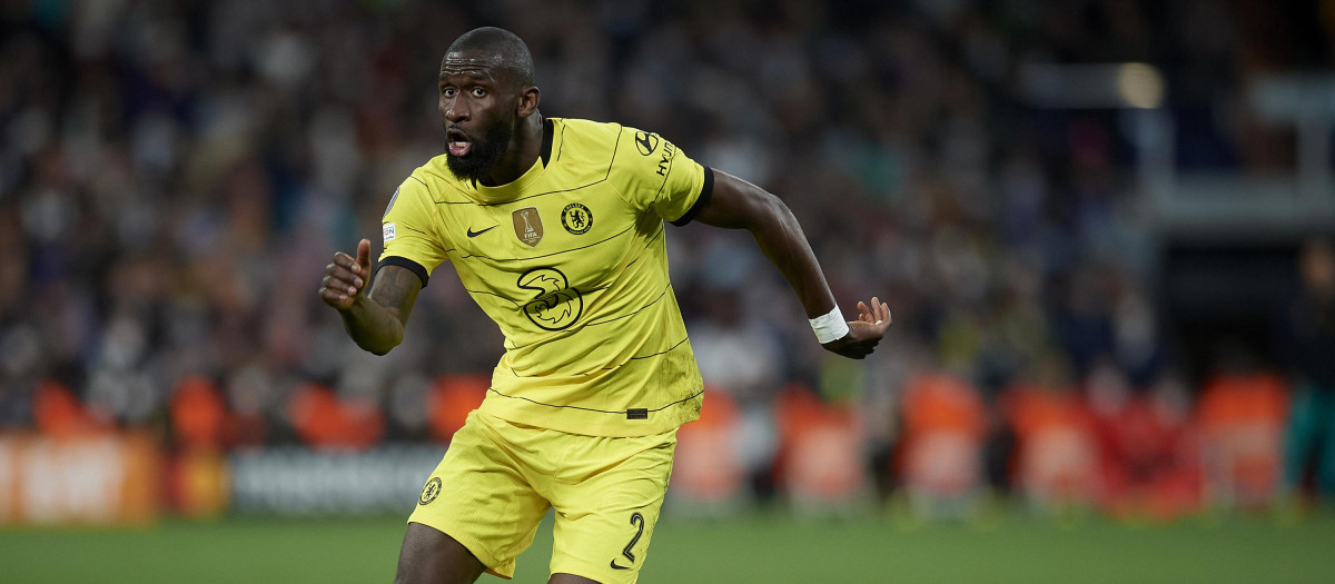 Antonio Rüdiger del Chelsea durante el partido de cuartos de final de la Liga de Campeones de la UEFA