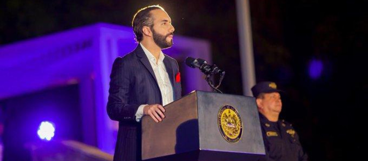 Presidente de EL Salvador Nayib Bukele