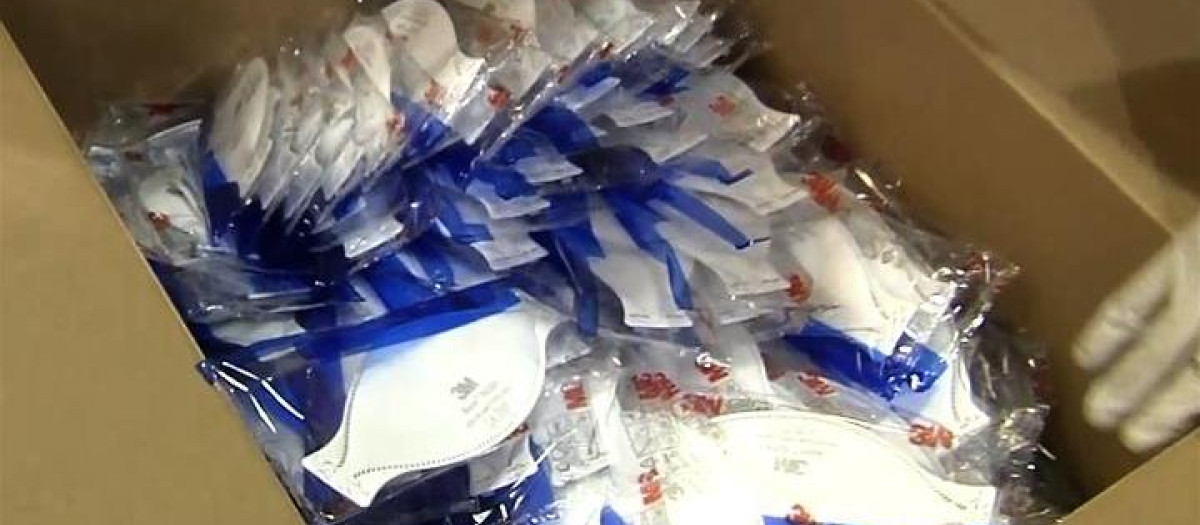 Suministro de mascarillas por parte del Gobierno, abril de 2020