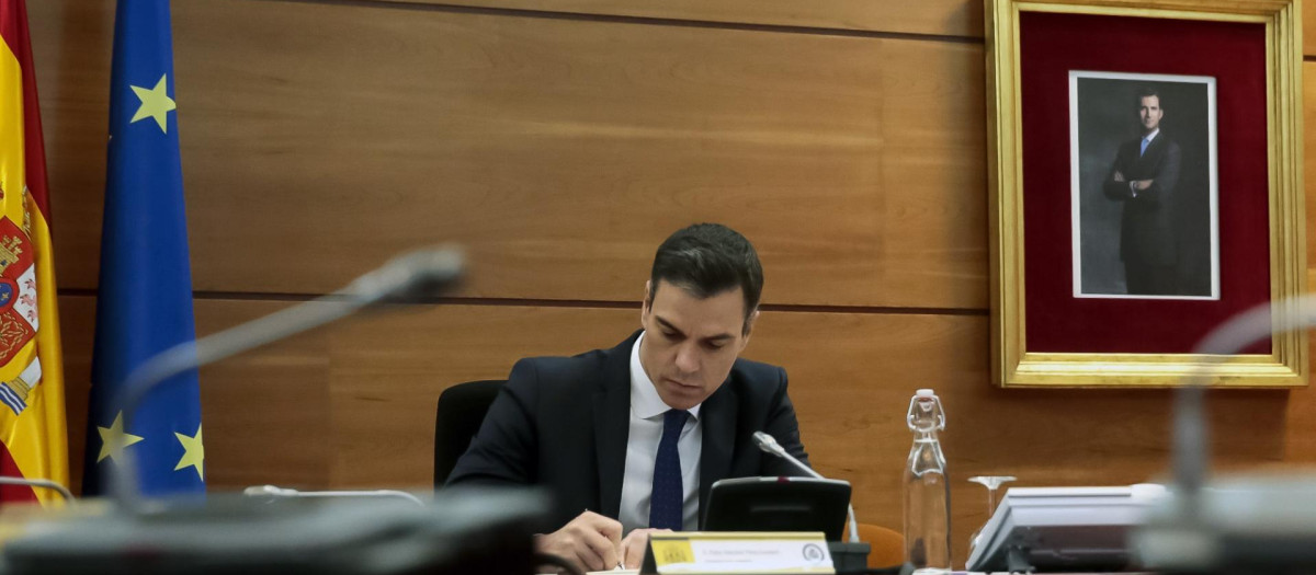 Pedro Sánchez en La Moncloa