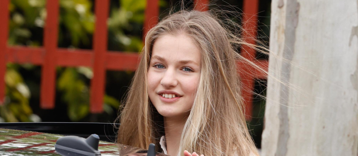 Princess of Asturias Leonor de Borbon during Youth and Cybersecurity Summit: Enjoy Internet Safely in Leganes, Madrid on Wednesday, 20 April 2022.