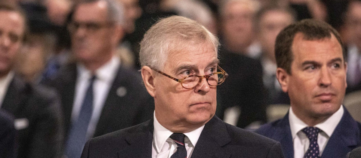 El Príncipe Andrés en un acto en marzo de 2022.