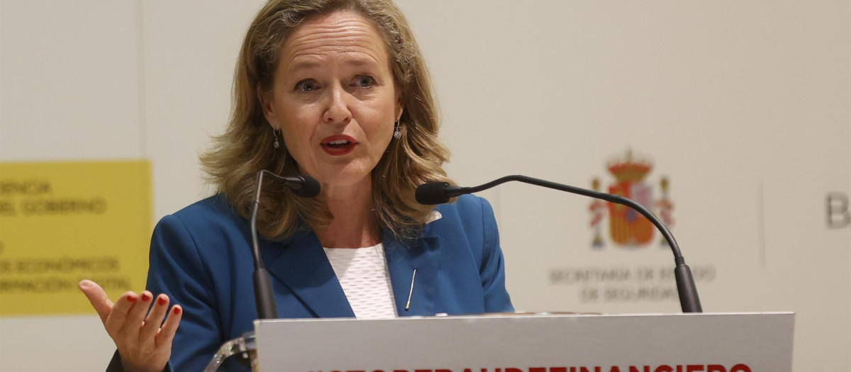 La ministra de Asuntos Económicos, Nadia Calviño.