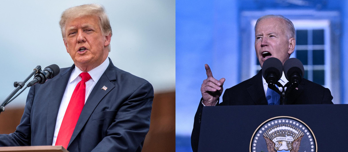 El expresidente Donald Trump y el presidente Joe Biden