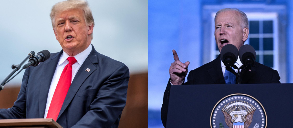 El expresidente Donald Trump y el presidente Joe Biden