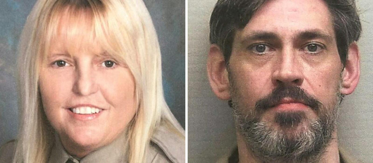 Vicky White, agente y directora de la cárcel del condado de Lauderdale, y Casey White, preso a la fuga