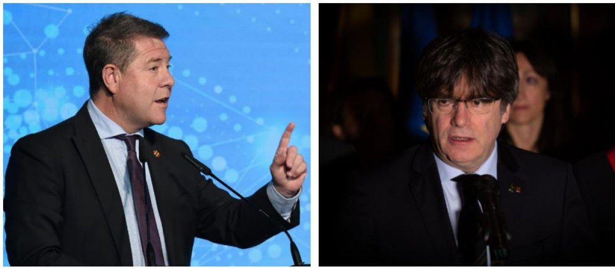 Emiliano García-Page y Carles Puigdemont