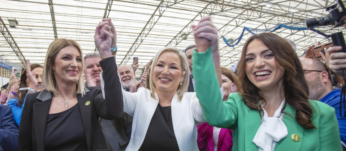 La viceprimera ministra de Irlanda del Norte y miembro del partido republicano irlandés Sinn Fein, Michelle O'Neill