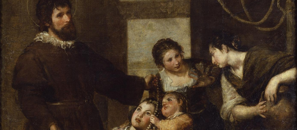 'El Milagro del pozo' por Alonso Cano entre 1638 y 1640. A la izquierda se encuentra san Isidro.