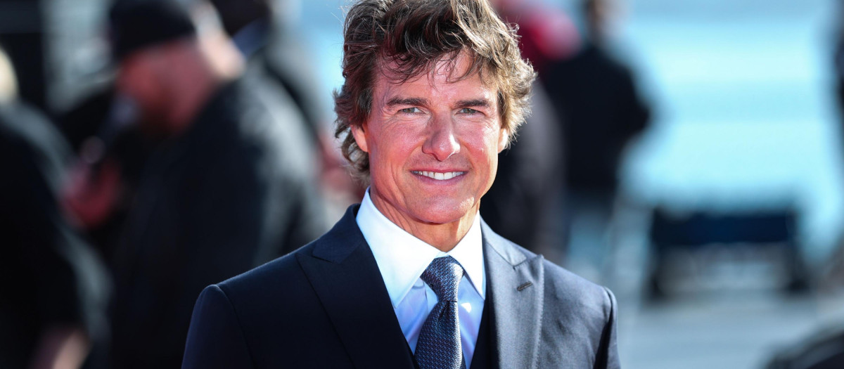 El actor Tom Cruise, en la premiere de "Top Gun: Maverick"