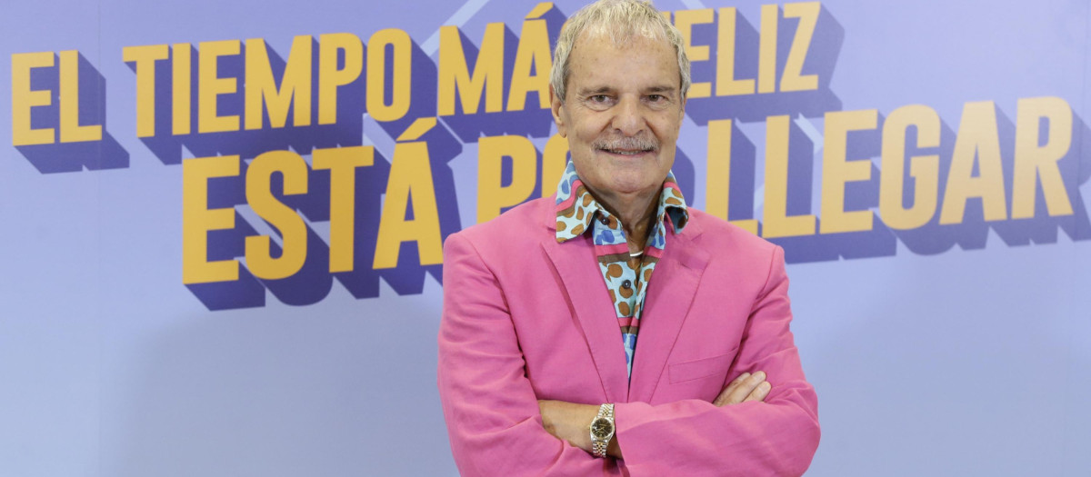 El periodista Jesús Mariñas durante la presentación de la 8 temporada del programa " Qué tiempo tan feliz " en Madrid 22/09/2016