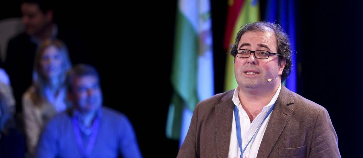 El diputado Alberto Casero, en la 24 Interparlamentaria del Partido Popular, noviembre de 2018