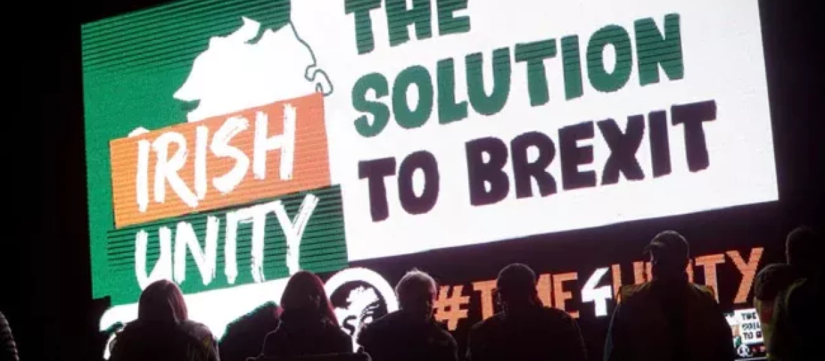Una manifestación unionista contra el Brexit, en Irlanda del Norte