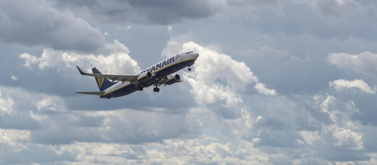 Un avión de Ryanair despega con destino al aeropuerto de Alicante
