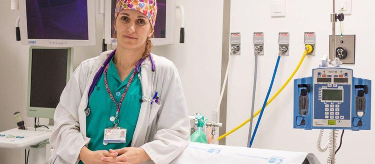 Mónica García en el Hospital 12 de Octubre