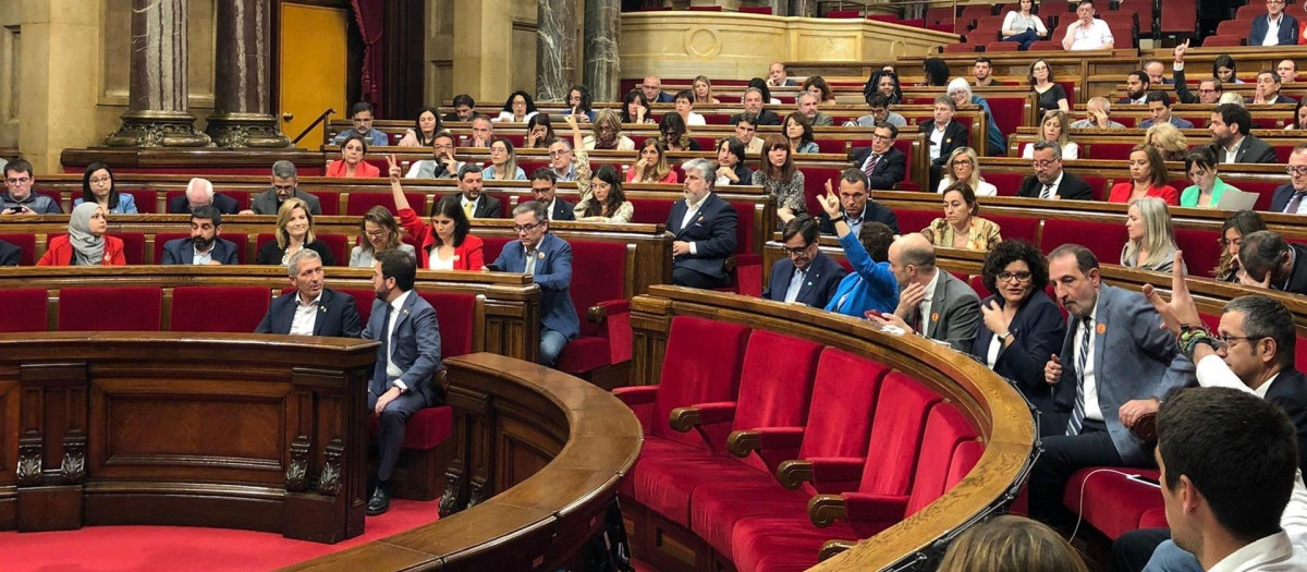 Pleno del Parlament de Cataluña celebrado este jueves
