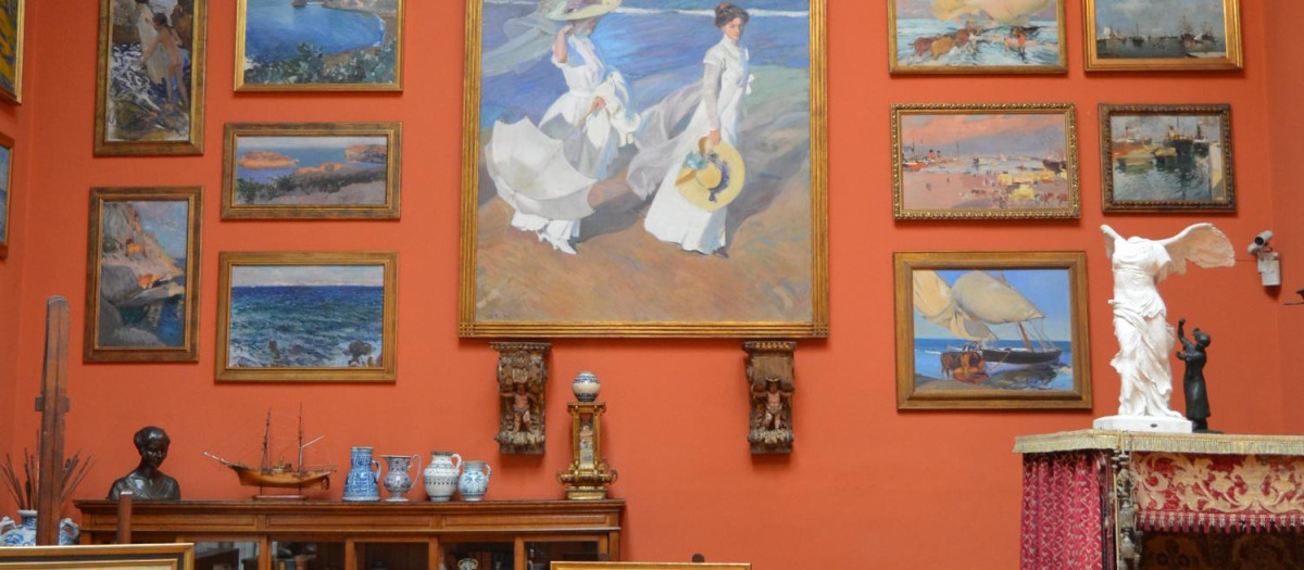 Una de las salas principales de la casa museo Sorolla, en Madrid
