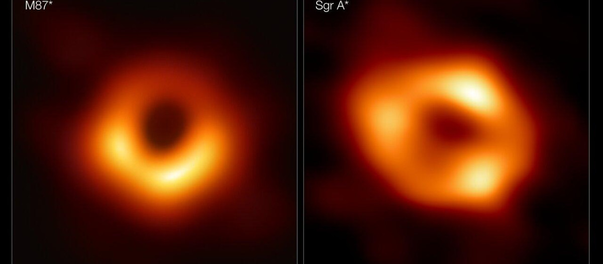Las dos primeras imágenes de agujeros negros tomadas