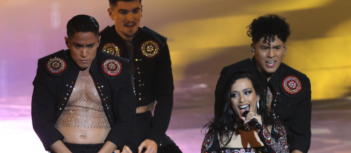 Chanel, en su actuación en Eurovisión 2022