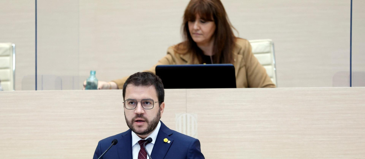 Pere Aragonès y Laura Borras