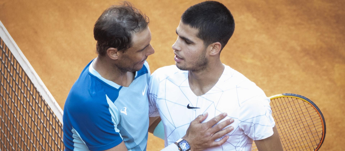 Último duelo entre Nadal y Alcaraz, con victoria para el murciano