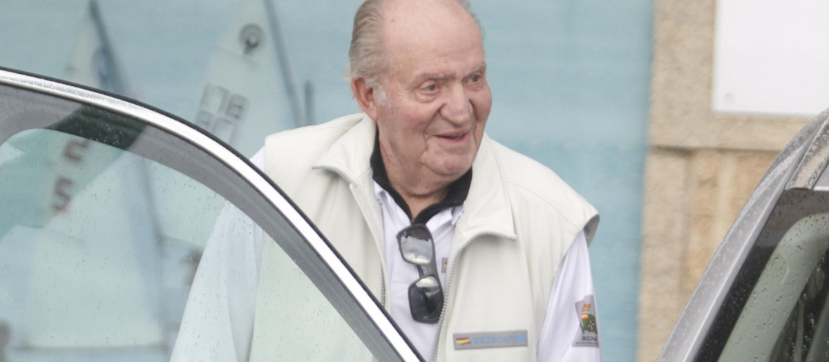 Don Juan Carlos en Sanxenxo, el 13 de julio de 2019