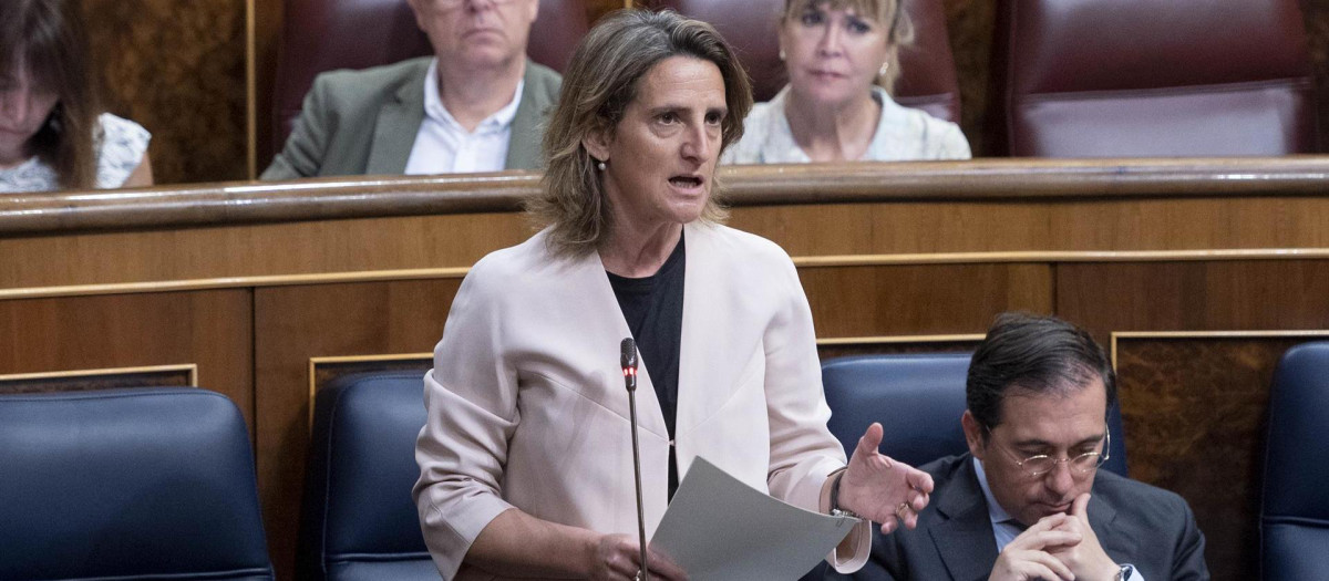 La ministra de quien dependen las cuestiones energéticas, Teresa Ribera.