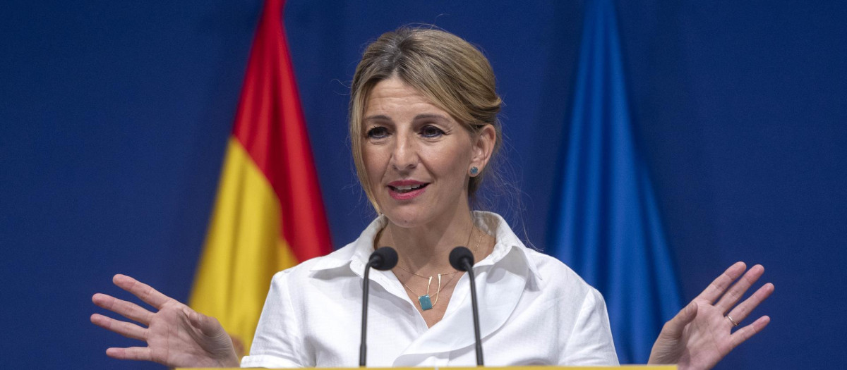 La ministra de Trabajo, Yolanda Díaz.