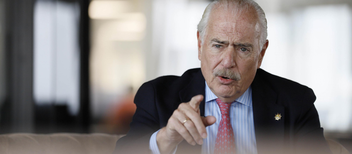 El ex presidente de Colombia, Andrés Pastrana en la sede de El Debate