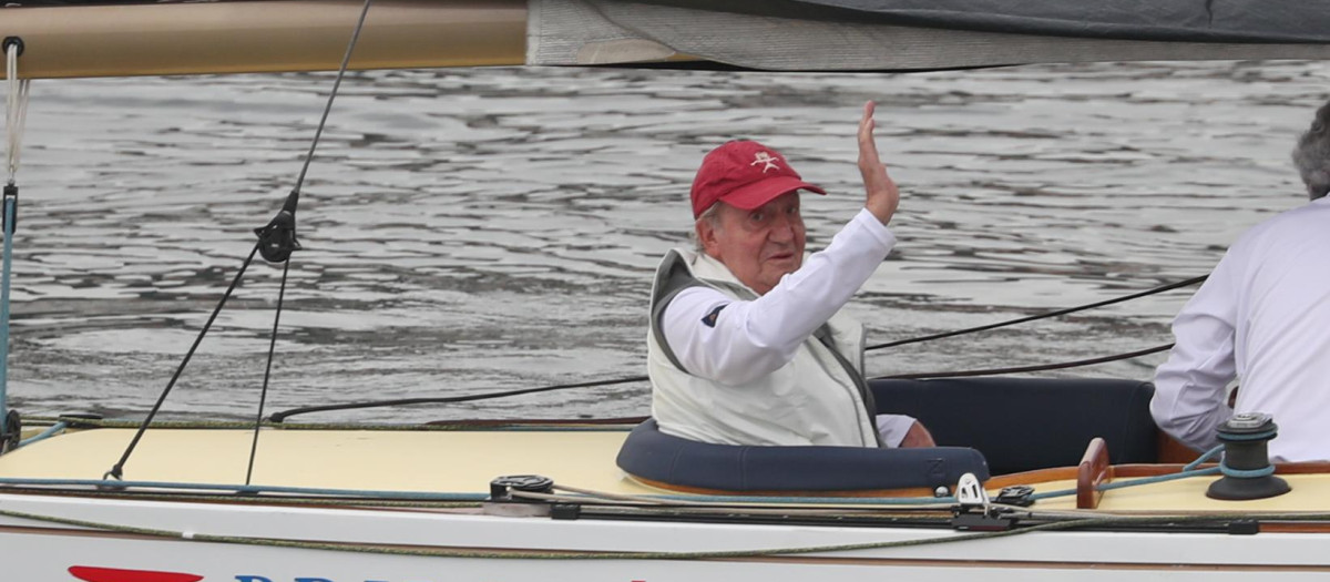 King Juan Carlos I in Sanxenxo, 21 May 2022.