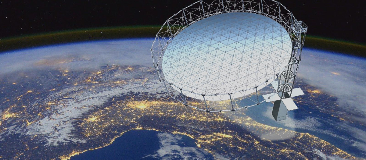 Imagen de un satélite orbitando la Tierra